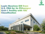 Lupin Receives EIR from US FDA for Pithampur Unit-1 Facility