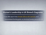 Women's Leadership in UK Biotech Stagnates Despite Strong Funding Wins by Female CEOs: BIA Report