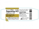 American Regent Issues Voluntary Nationwide Recall of One Lot of Papaverine Hydrochloride Injection
