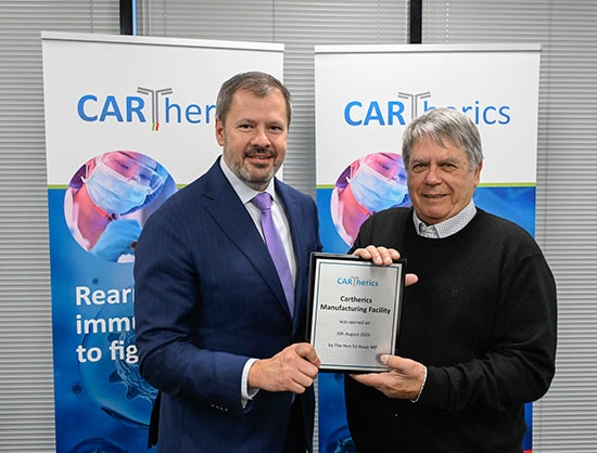 Cartherics Launches Cleanroom Facility in Australia for Cell Therapy Manufacturing