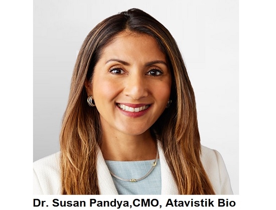 Atavistik Bio Appoints Dr. Susan Pandya as Chief Medical Officer