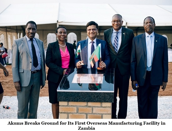 Akums Expands Global Footprint with New Pharmaceutical Facility in Zambia