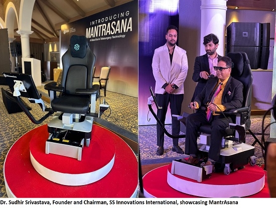 SS Innovations Unveils World's First Portable Tele Surgeon Console 'MantrAsana'