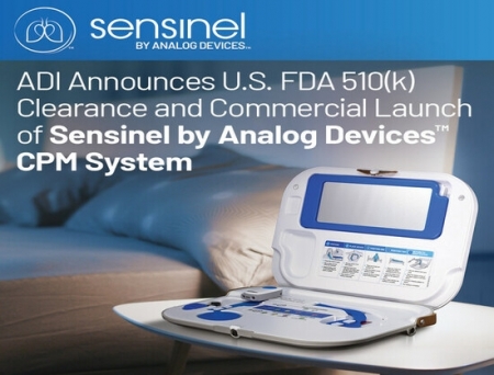 Analog Devices Receives FDA Clearance and Launches Sensinel Cardiopulmonary Management System