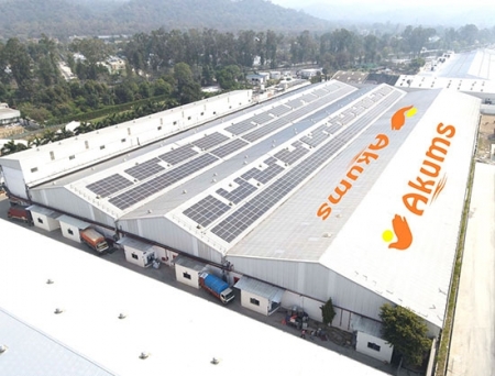 Akums Drugs & Pharmaceuticals Embraces Sustainability with Rooftop Solar Plant in its Haridwar Warehouse