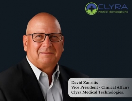 Clyra Medical Technologies Appoints David Zansitis as Vice President of Clinical Affairs