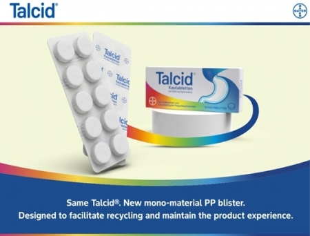 Bayer Launches Monomaterial PP Blister for Talcid in Germany