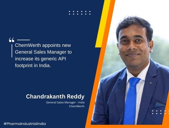ChemWerth Appoints General Sales Manager to Expand API Presence in India
