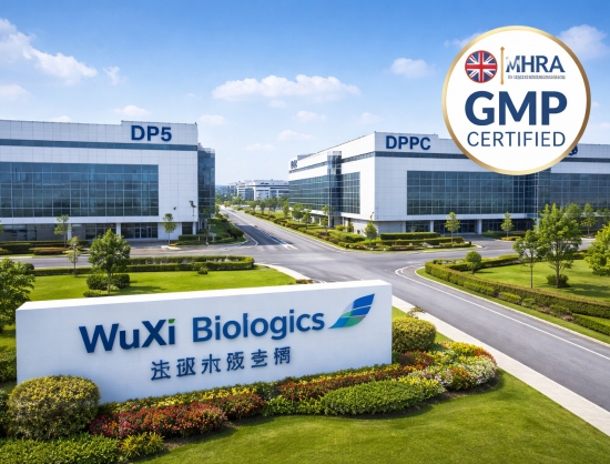 WuXi Biologics' Wuxi Facilities Receive MHRA GMP Approval for Ophthalmic Biologic Manufacturing