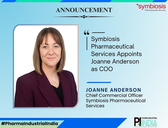 Symbiosis Pharmaceutical Services Appoints Joanne Anderson as Chief Commercial Officer