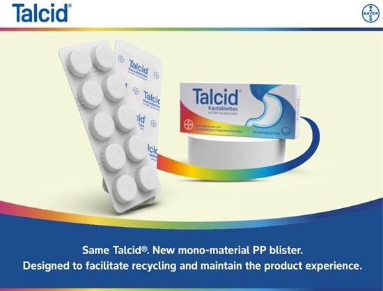 Bayer Launches Monomaterial PP Blister for Talcid in Germany