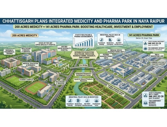Chhattisgarh Plans Medicity and Pharma Park